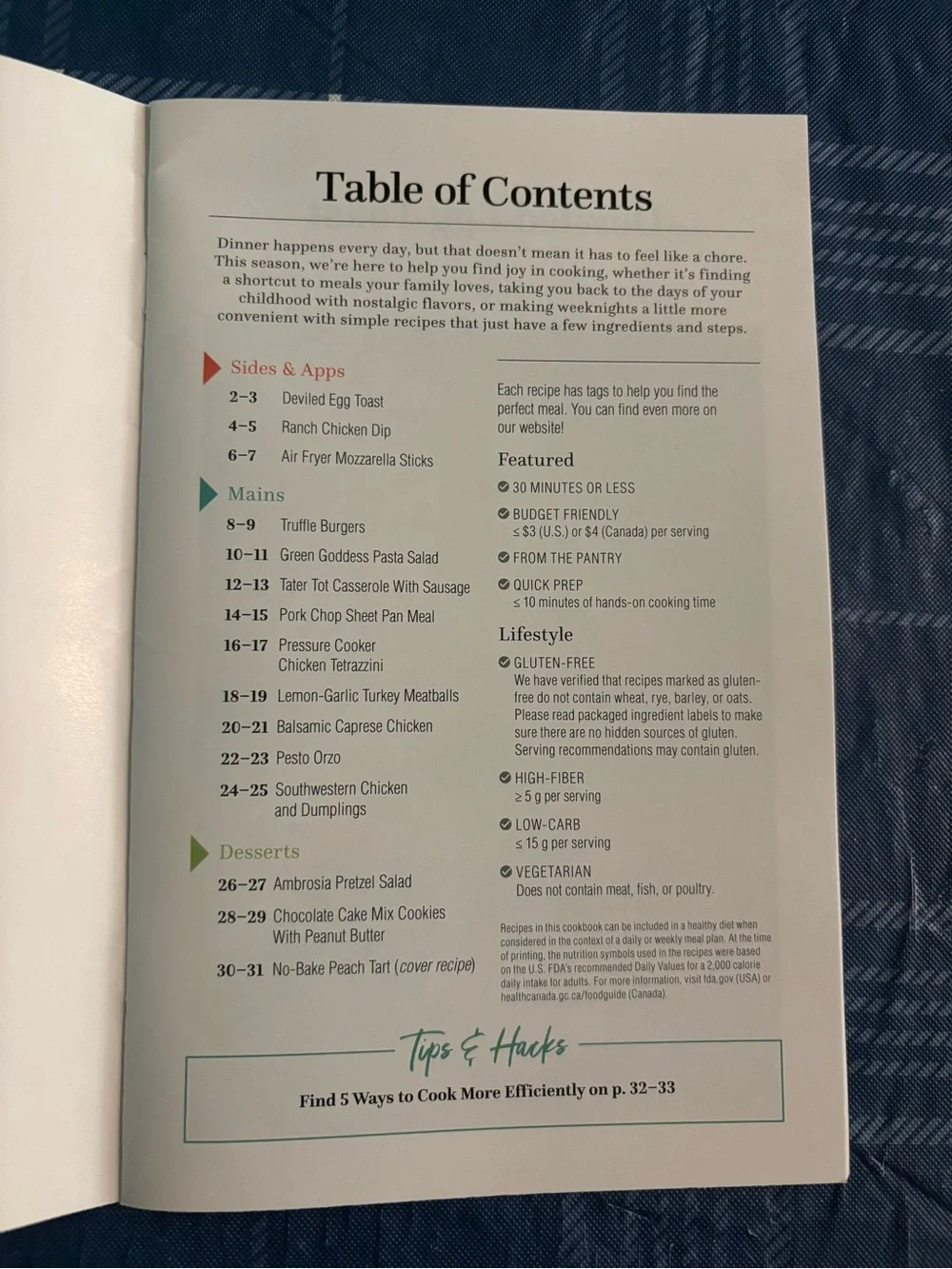Pampered Chef Season's Best New-stalgic Faves Paperback‎ 15 Recipe Cookbook